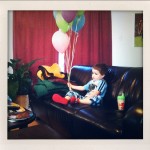 A boy and his balloons